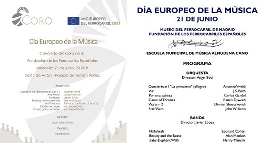 La Fundacin celebra el Da Europeo de la Msica con dos conciertos