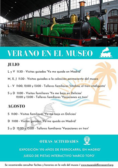 Verano en el Museo del Ferrocarril de Madrid