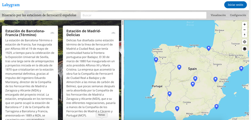 Itinerario por las estaciones ferroviarias de Espaa a travs de sus documentos