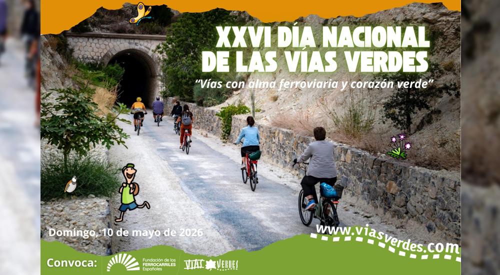 Se convoca el XXVI D�a Nacional de las V�as Verdes: 'V�as con alma ferroviaria y coraz�n verde�