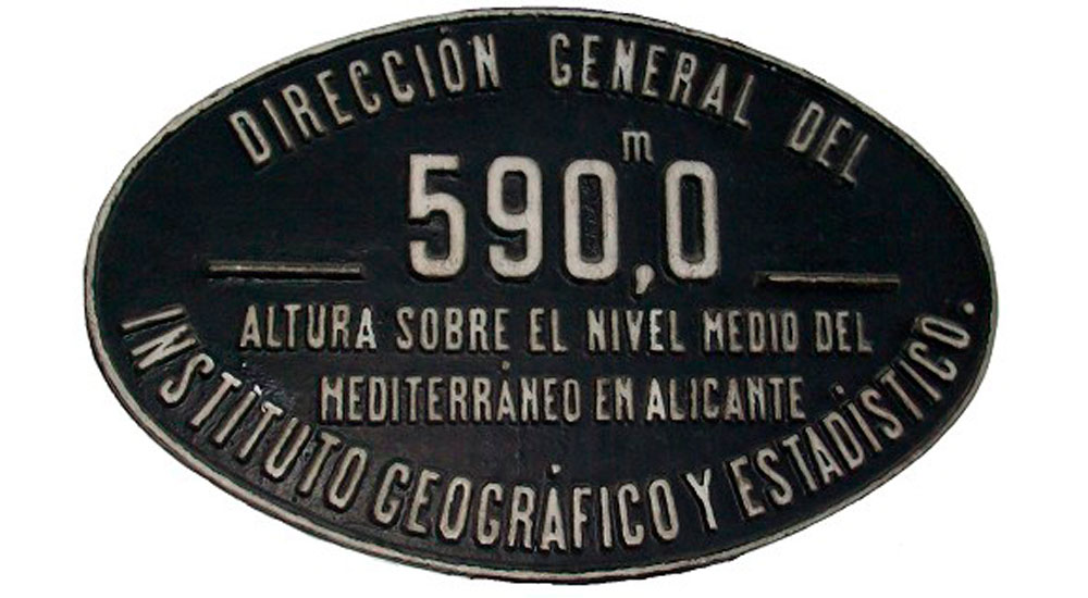 Pieza del trimestre del Museo del Ferrocarril de Madrid: placa de altitud de la estacin de Madrid-Delicias
