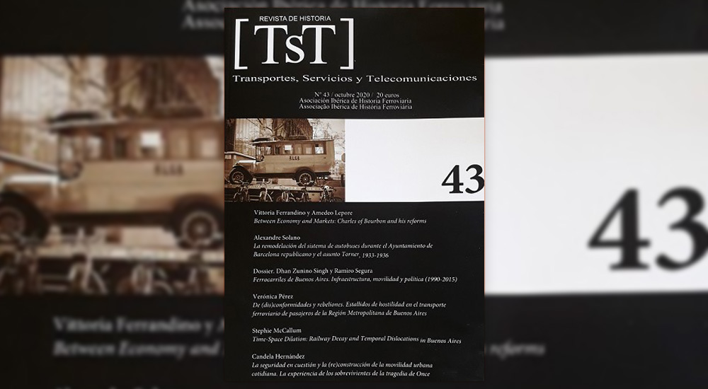 Nuevo nmero de TST, la revista de investigacin histrica de los transportes, servicios y telecomunicaciones