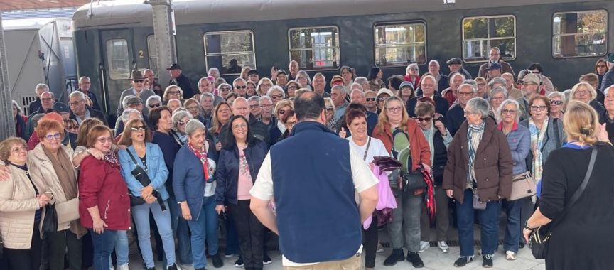 Tren de la Fresa especial para los mayores de Aranjuez