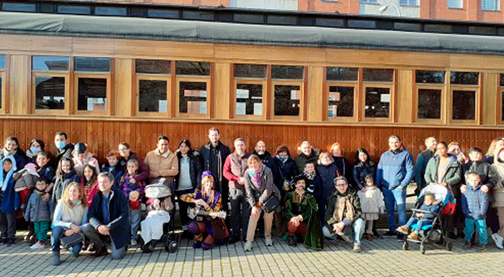 Niñas y niños de Ucrania y España convierten el primer Tren de la Navidad en el ‘Tren de la Esperanza’