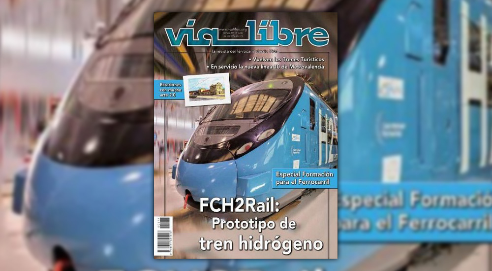 El prototipo del tren de hidrgeno, portada de la revista Va Libre de junio