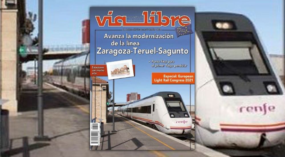 La modernizacin de la lnea Zaragoza-Teruel-Sagunto, portada de septiembre de Va Libre