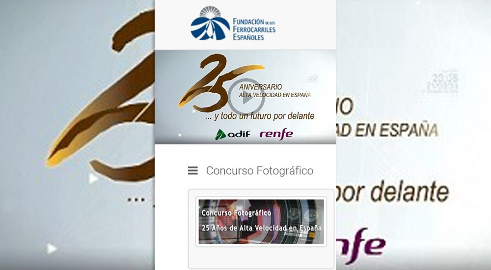 Concursos, exposiciones y otros eventos para celebrar el 25 aniversario del AVE