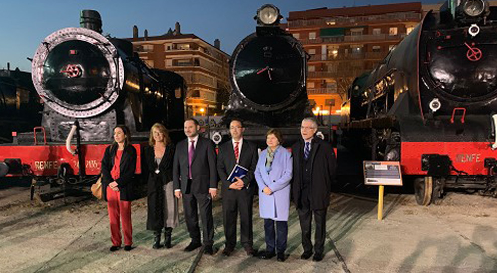 El Ministro de Fomento visita las obras de rehabilitacin y ampliacin del Museo del Ferrocarril de Catalua