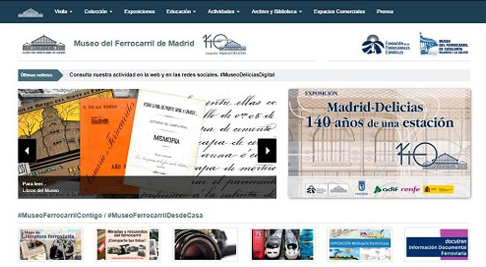 Cultura y patrimonio ferroviario online en el Museo del Ferrocarril de Madrid