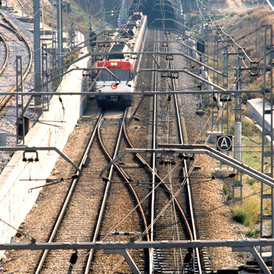 El sentido de circulacin de los trenes